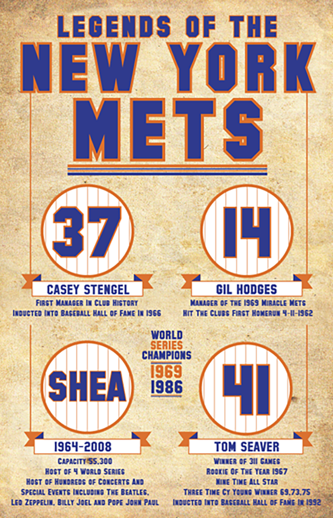 New York Mets - Retired numbers