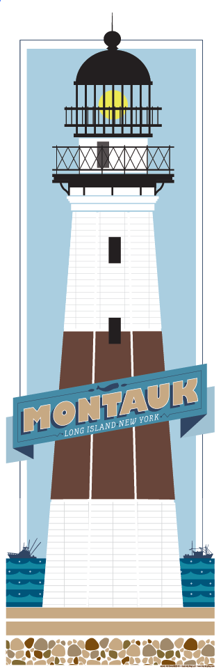 Montauk Point Lighthouse Illustration