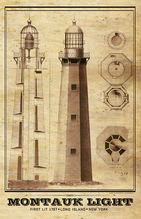 Montauk Lighthouse Architectural Plans