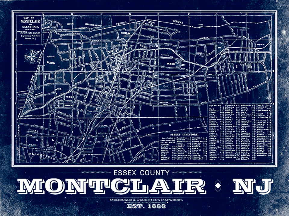 Montclair Vintage Remixed Map