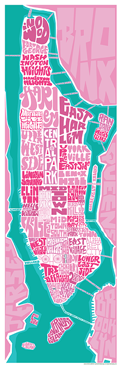 Manhattan Neighborhood Type Map