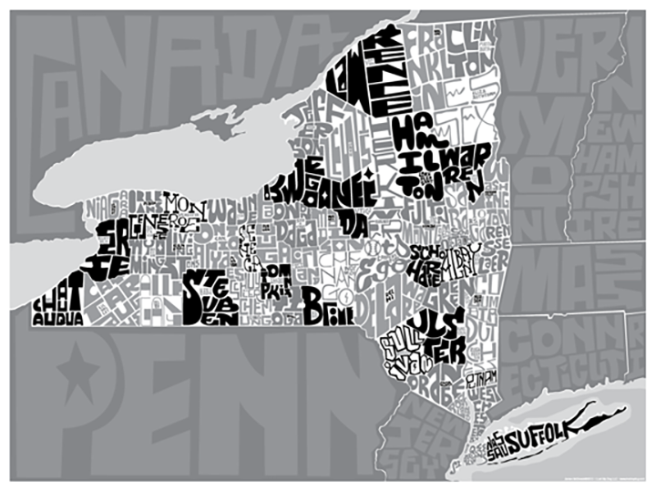 New York State Type Map