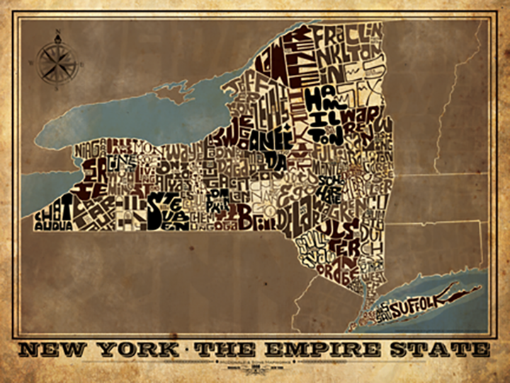 New York State Type Map
