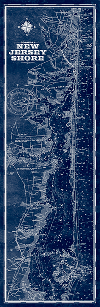 Jersey Shore, North Vintage Remixed Map