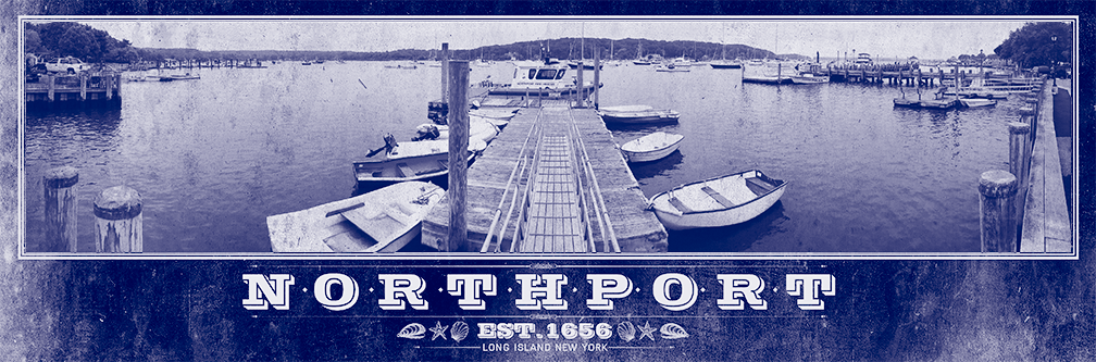 Northport Harbor Vintage Travel Poster