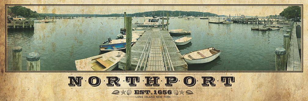Northport Harbor Vintage Travel Poster
