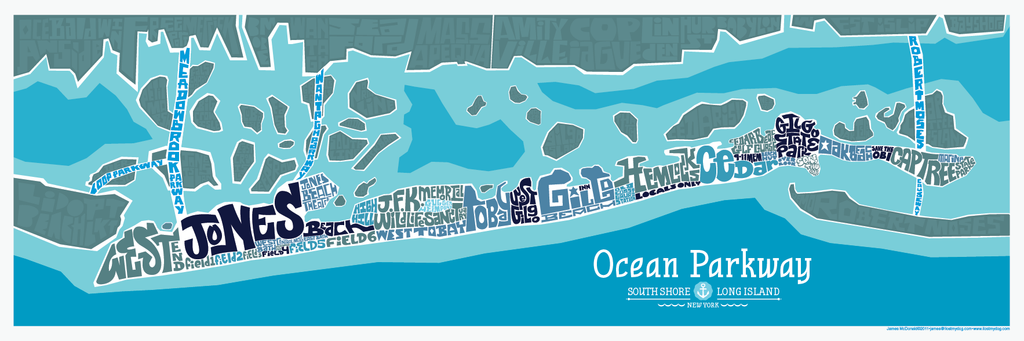 Ocean Parkway Type Map