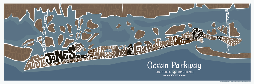 Ocean Parkway Type Map