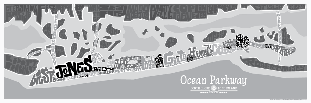 Ocean Parkway Type Map