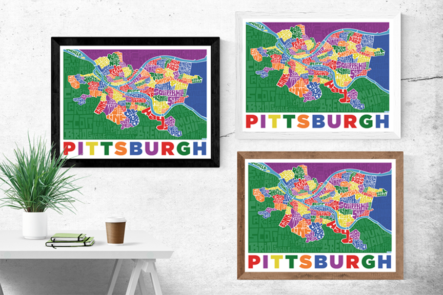 Pittsburgh Type Map