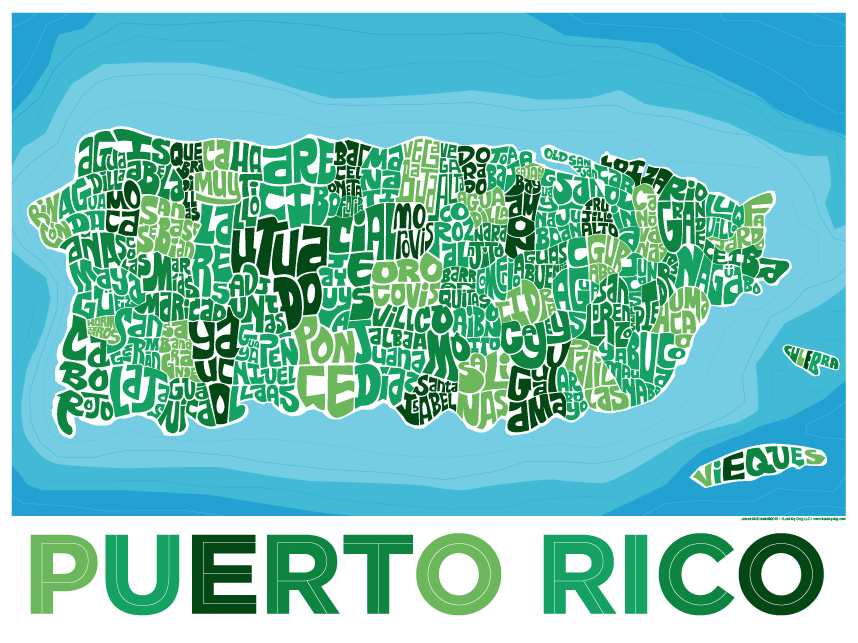 Puerto Rico Type Map