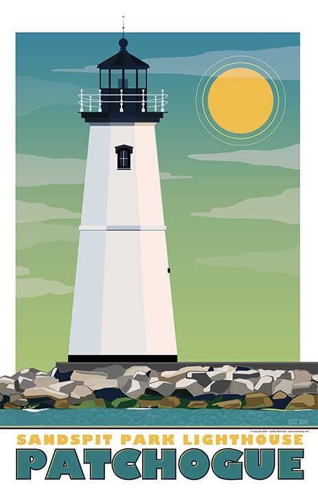 Patchogue Lighthouse Illustration