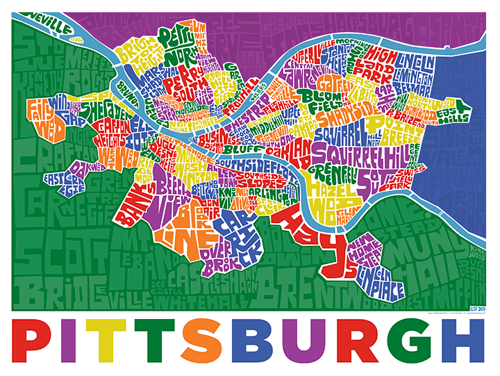 Pittsburgh Type Map