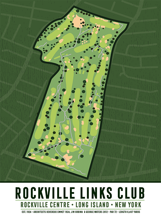 Rockville Links Club Golf Course Map