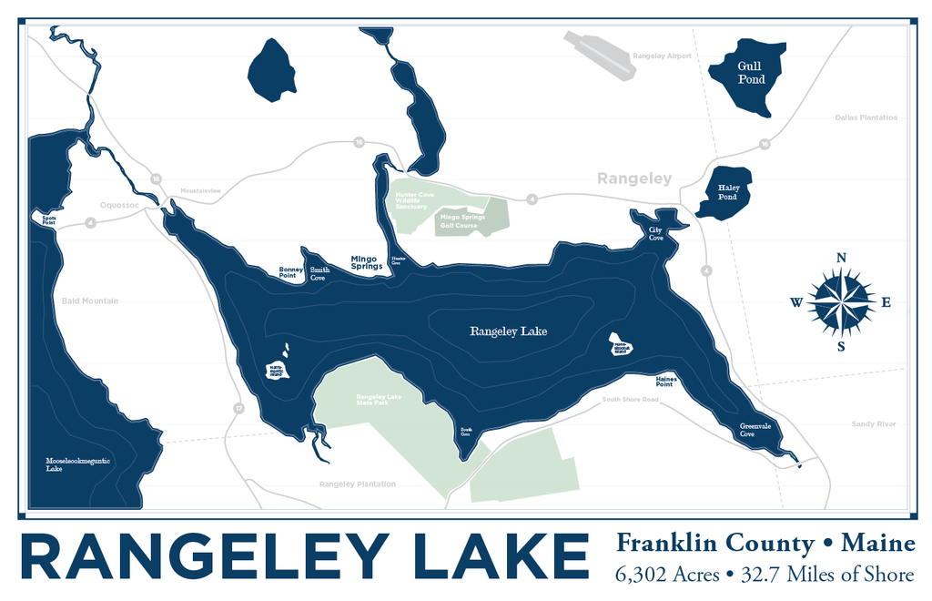 Rangeley Lake Nautical Map