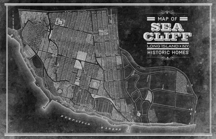 Sea Cliff Vintage Map