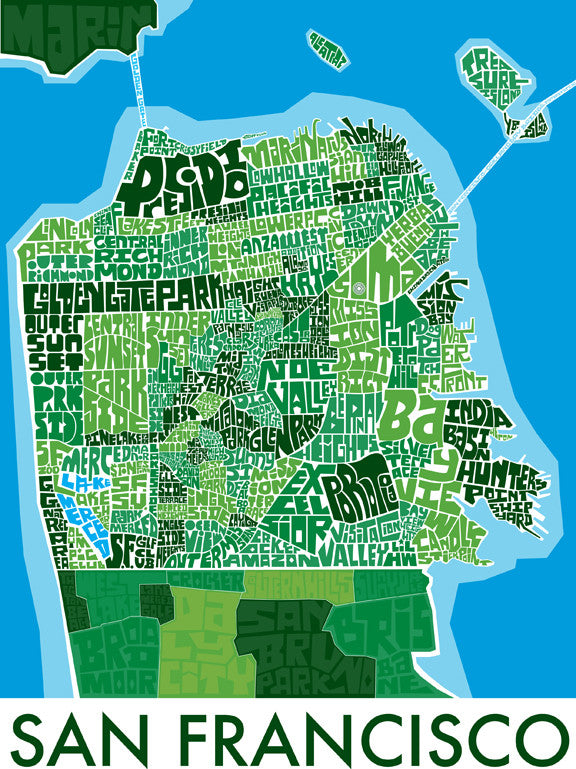 San Francisco Neighborhood Type Map