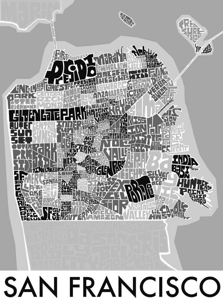 San Francisco Neighborhood Type Map