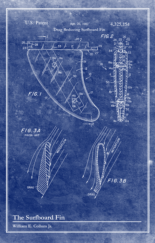 Surf Fin-Patent Invention Art