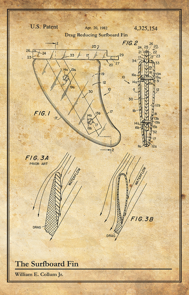 Surf Fin-Patent Invention Art
