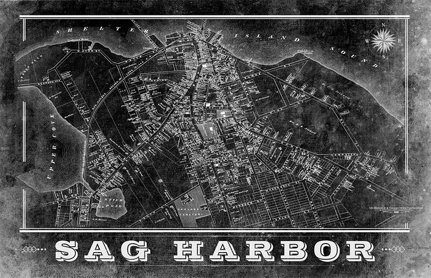 Sag Harbor Vintage Map