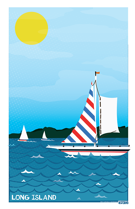 ship sailing away drawing