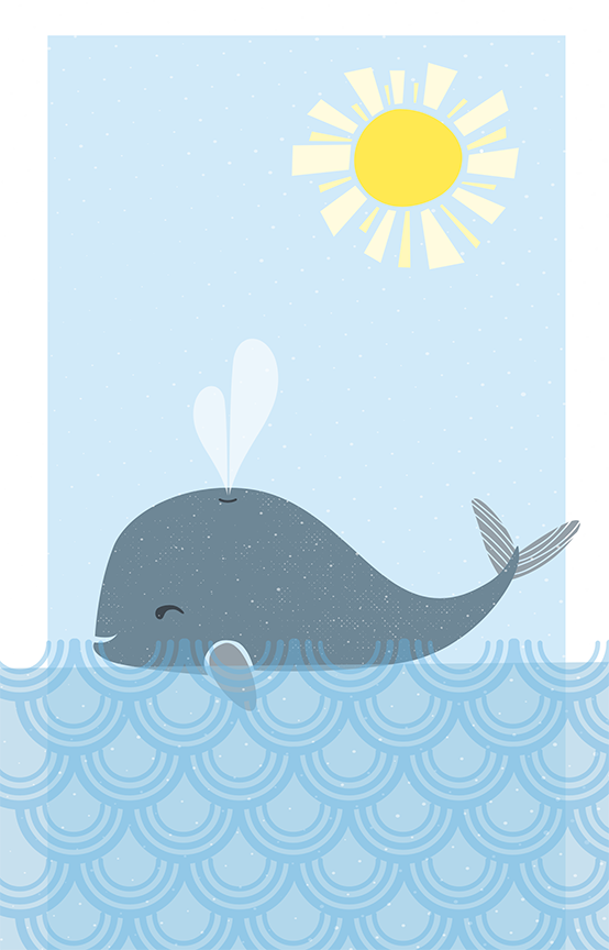Whale kids illustration