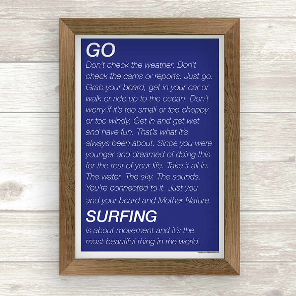 GO SURFING Inspiration Poster