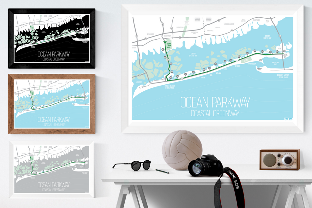 Ocean Parkway Coastal Greenway Map