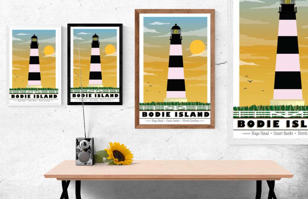 Bodie Island Lighthouse Illustration