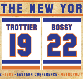 New York Islanders Replica Arena Banner Set - Retired Numbers Banners