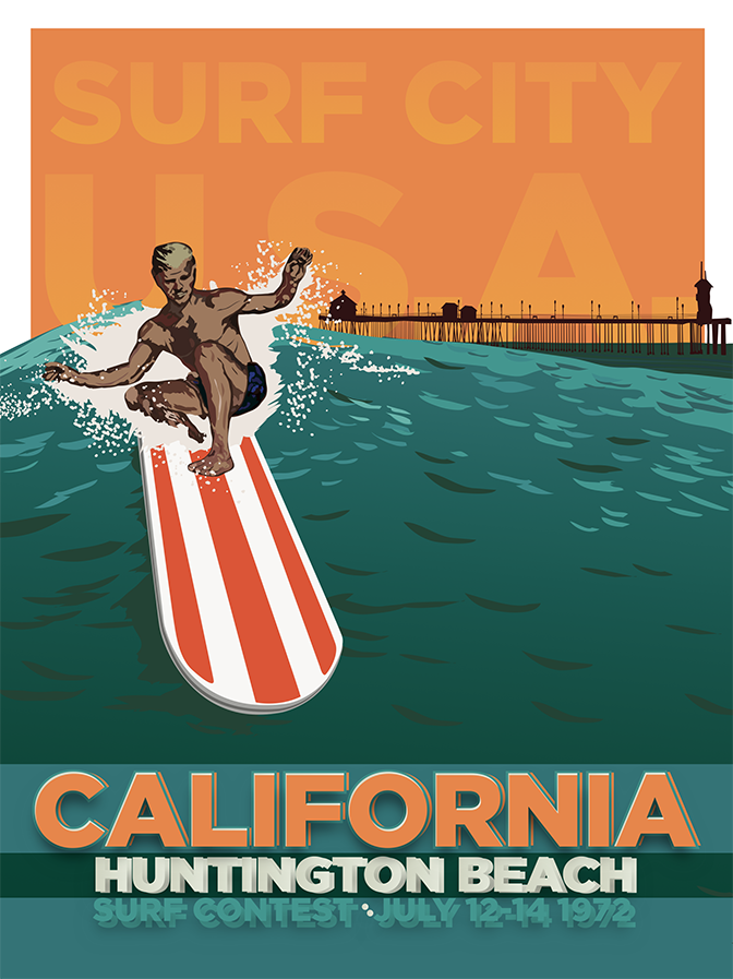 Surf Trip: Huntington Beach, CA – LOST DOG Art & Frame