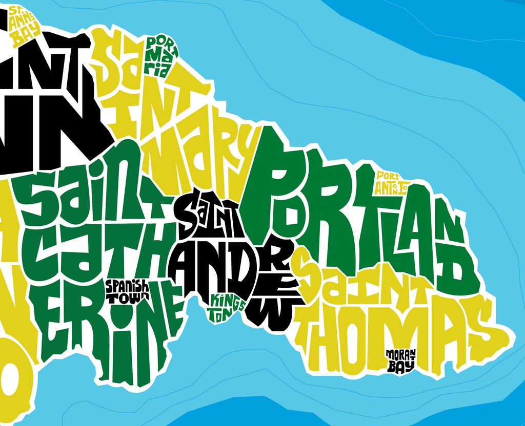 Jamaica Type Map