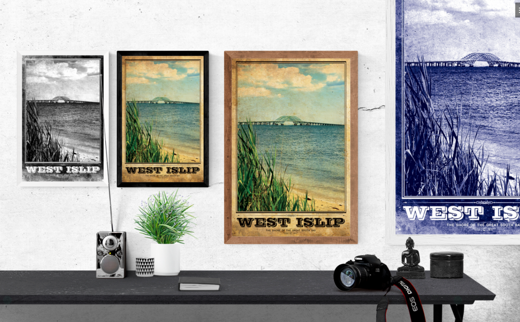 West Islip & Great South Bay Vintage Travel Poster