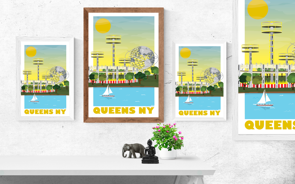 Queens, Flushing Meadow Park Illustration
