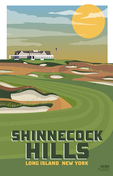 Shinnecock Hills Golf Course Illustration