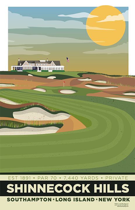 Shinnecock Hills Golf Course Illustration