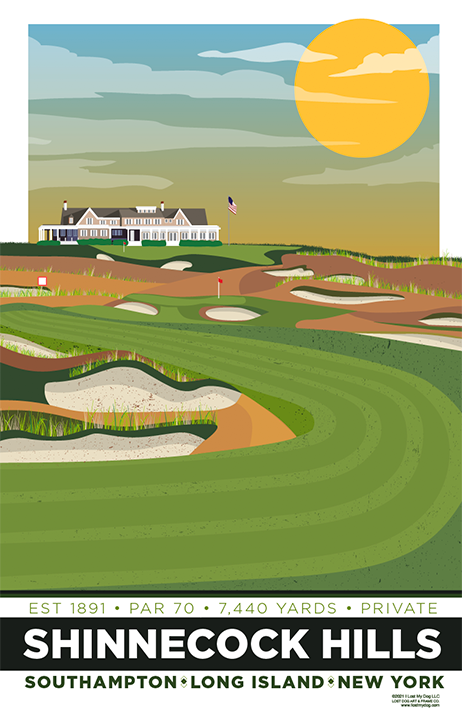 Shinnecock Hills Golf Course Illustration