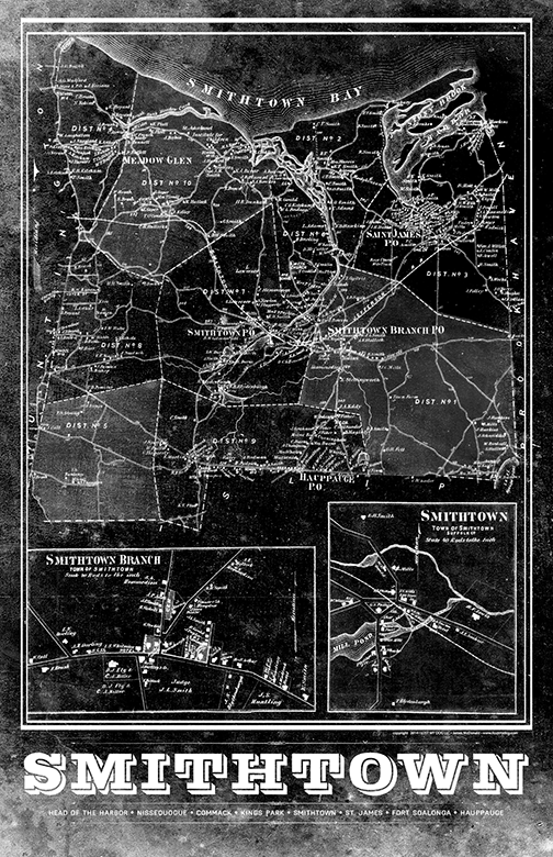 Smithtown Vintage Remixed Map