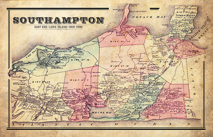 Southampton Vintage Map
