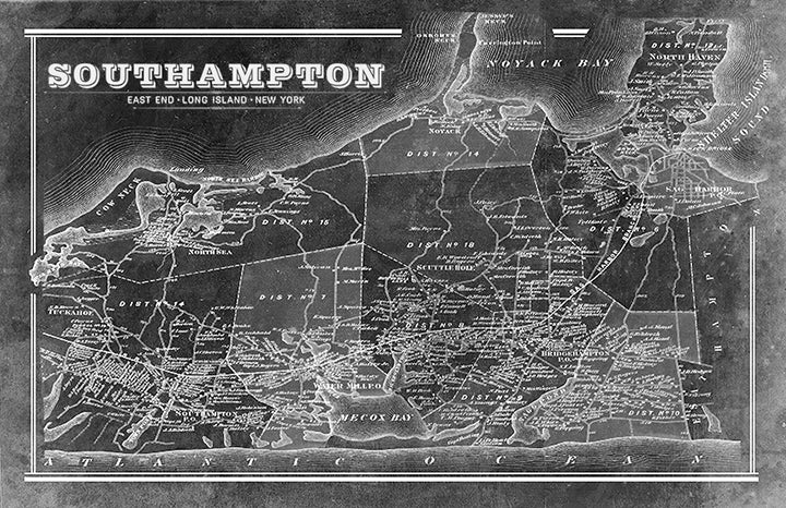 Southampton Vintage Map