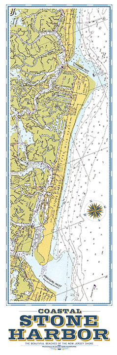 Stone Harbor Nautical Chart – LOST DOG Art Frame