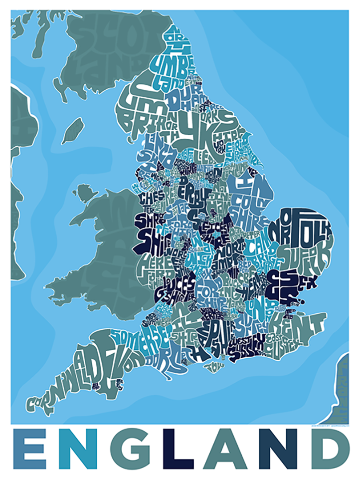 England Type Map
