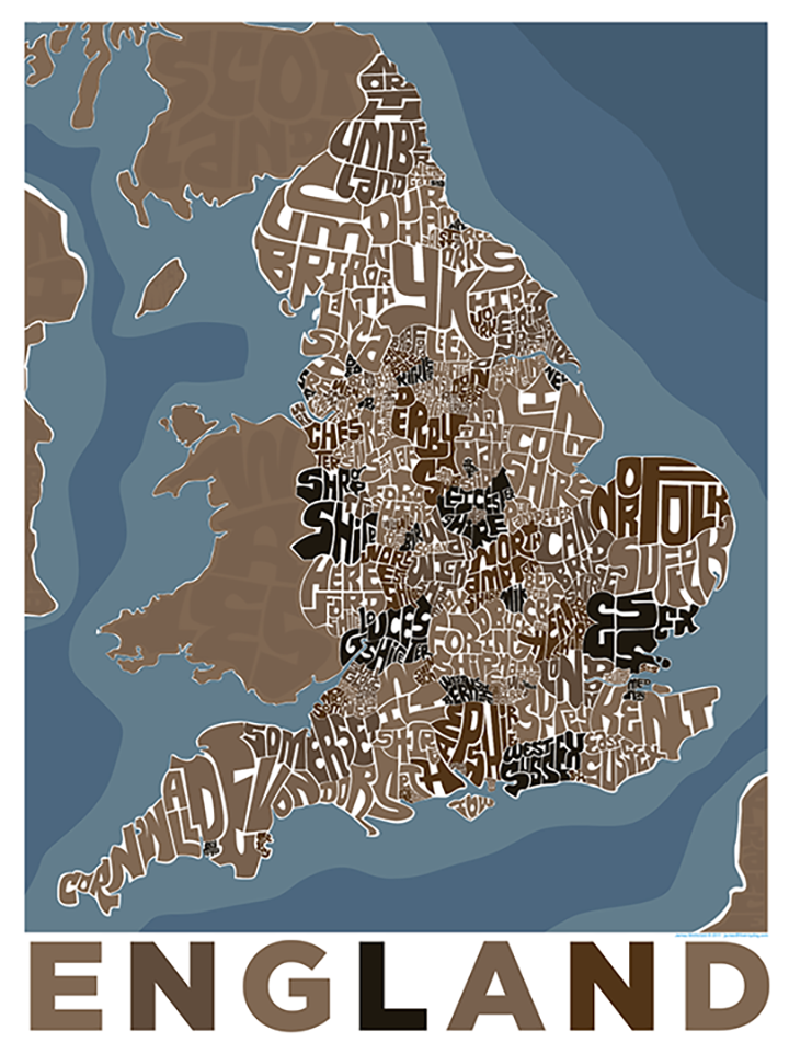 England Type Map