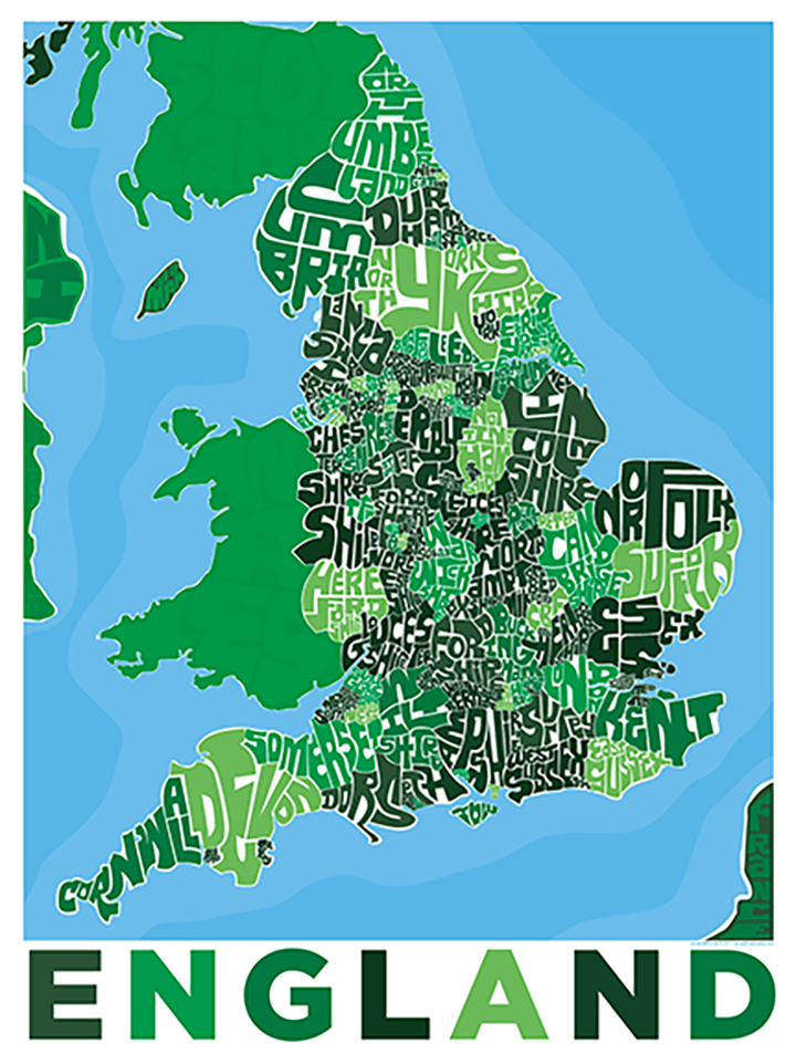 England Type Map