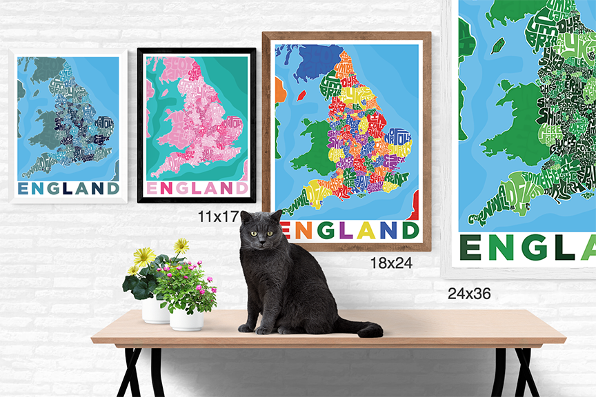 England Type Map