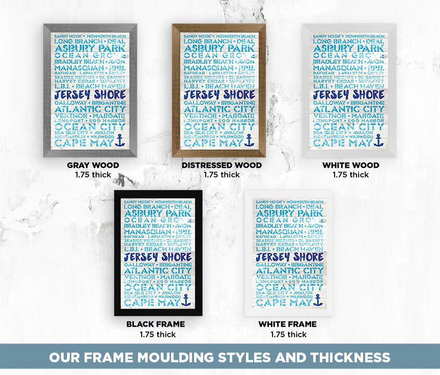 New Jersey Favorite Places Wooden Plank Replica Signs – LOST DOG