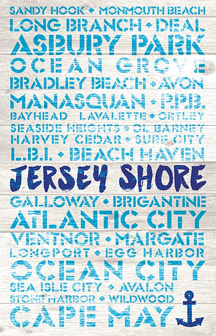 New Jersey Favorite Places Wooden Plank Replica Signs – LOST DOG