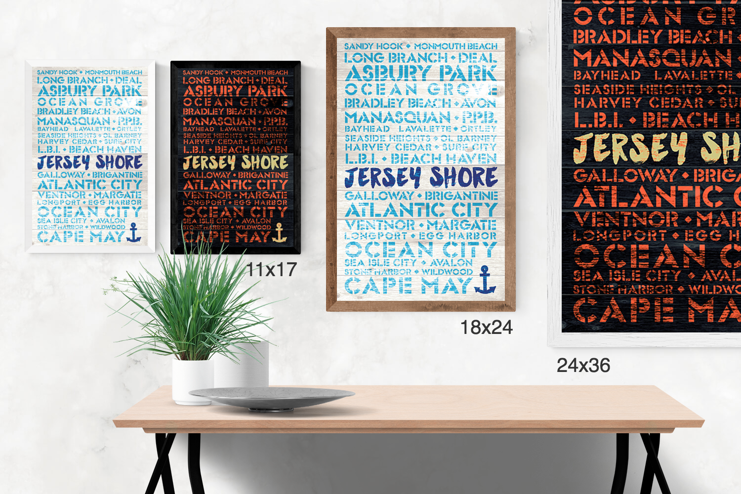 New Jersey Favorite Places Wooden Plank Replica Signs – LOST DOG
