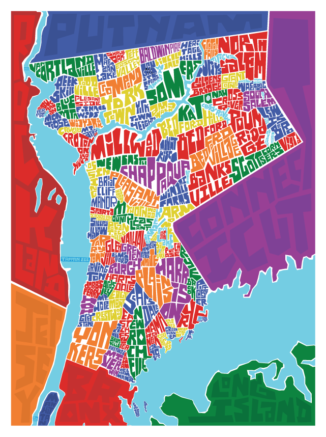 Westchester County Type Map